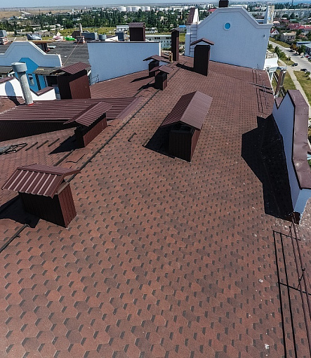 Bitumen Shingles, STANDARD, HONEYCOMB, Brown - 1