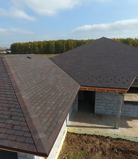 Bitumen Shingles, Series Premium, Collection Geneva, Color Raisins - 109