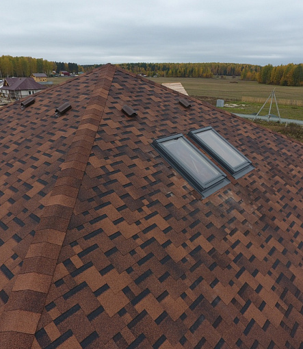 Bitumen Shingles, Series Premium, Collection Genoa, Color Coffee - 130