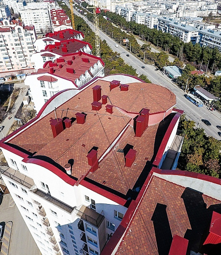 Bitumen Shingles, STANDARD, HONEYCOMB, Red - 3
