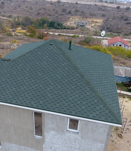 Bitumen Shingles, EUROPA, KARAT, Green - 1