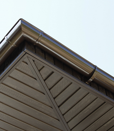 Rain Gutter, PREMIUM, Chestnut