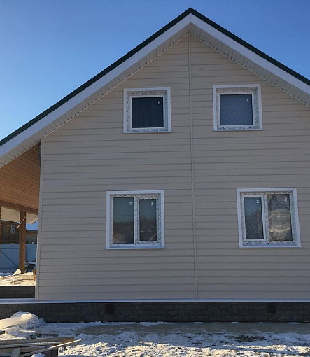 Siding, Series Premium, Type BLOCKHOUSE, Color Banana - 2