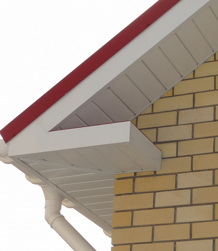 Rain gutters, Series Lux, Color Ice cream<br>RAL 9003 - 6