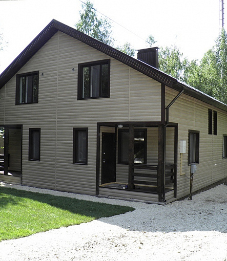 Siding, Series Lux, Type BLOCKHOUSE, Color Walnut - 1