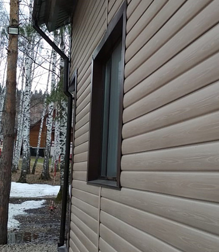 Siding, Series Lux, Type BLOCKHOUSE, Color Walnut - 2