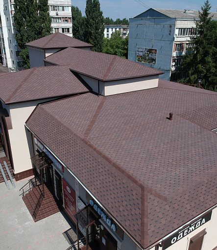 Bitumen Shingles, Series Standard, Collection Honeycomb, Color Brown - 1