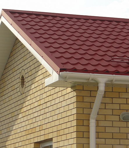 Rain gutters, Series Lux, Color Ice cream<br>RAL 9003 - 3