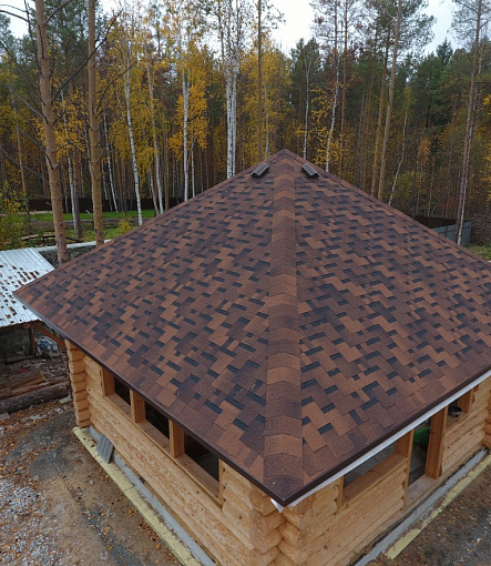 Bitumen Shingles, Series Premium, Collection Genoa, Color Coffee - 21