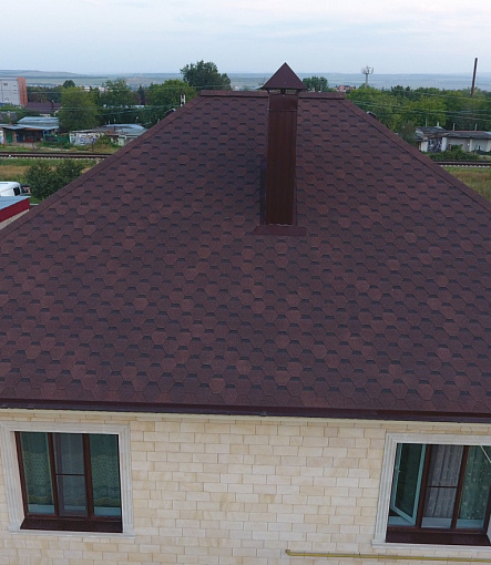 Bitumen Shingles, Series Standard, Collection Honeycomb, Color Brown - 5