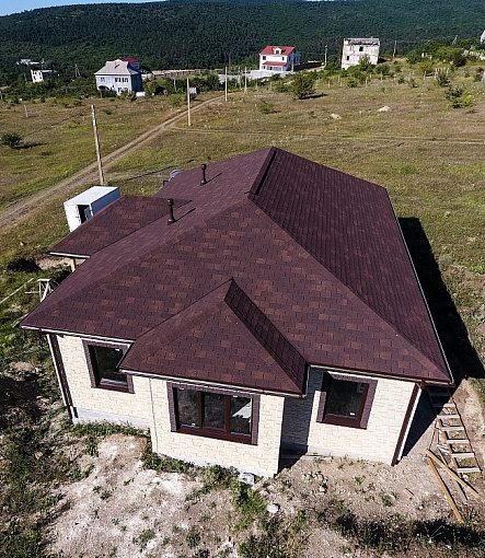 Bitumen Shingles, STANDARD, CROWN, Brown - 5