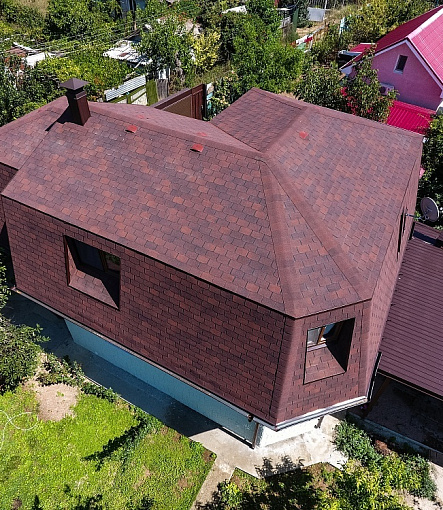 Bitumen Shingles, STANDARD, CROWN, Red - 2