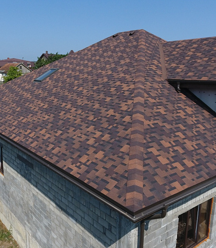 Bitumen Shingles, Series Premium, Collection Genoa, Color Cocoa - 1