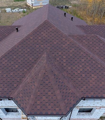 Bitumen Shingles, STANDARD, HONEYCOMB, Brown - 2