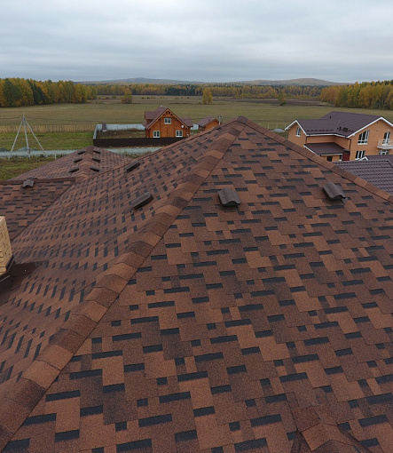 Bitumen Shingles, Series Premium, Collection Genoa, Color Coffee - 124