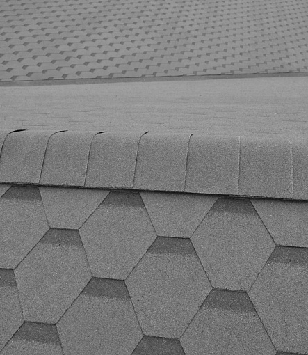 Bitumen Shingles, Series Standard, Collection Honeycomb, Color Grey - 2