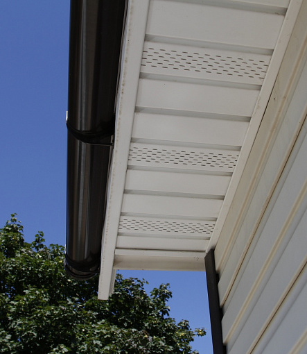 Rain gutters, Series Lux, Color Chocolate<br>RAL 8019 - 39