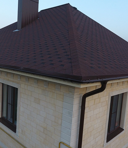 Bitumen Shingles, Series Standard, Collection Honeycomb, Color Brown - 2