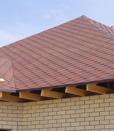 Bitumen Shingles, Series Premium, Collection Sheffield, Color Strawberry - 5