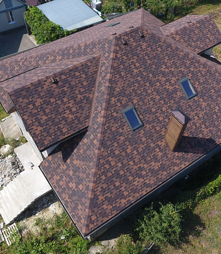 Bitumen Shingles, Series Premium, Collection Genoa, Color Cocoa - 12