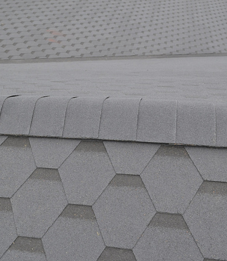 Bitumen Shingles, Series Standard, Collection Honeycomb, Color Grey - 6