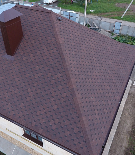 Bitumen Shingles, Series Standard, Collection Honeycomb, Color Brown - 11