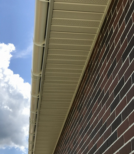 Rain gutters, Series Lux, Color Ice cream<br>RAL 9003 - 1