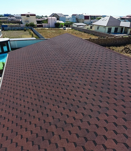 Bitumen Shingles, STANDARD, HONEYCOMB, Red - 4