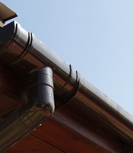 Rain gutters, Series Lux, Color Chocolate<br>RAL 8019 - 53