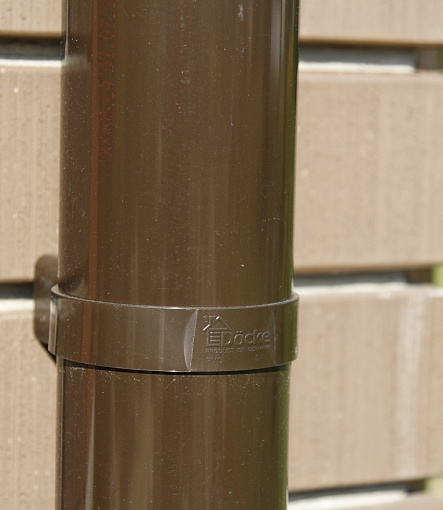 Rain gutters, Series Lux, Color Chocolate<br>RAL 8019 - 21