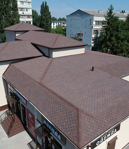 Bitumen Shingles, Series Standard, Collection Honeycomb, Color Brown - 15