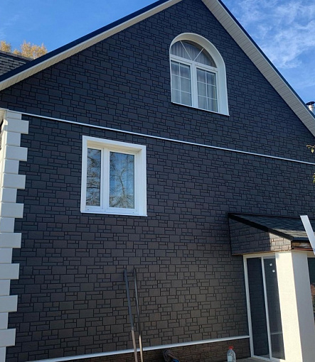 Facade panels, Series Premium, Collection Burg, Color Dark - 6