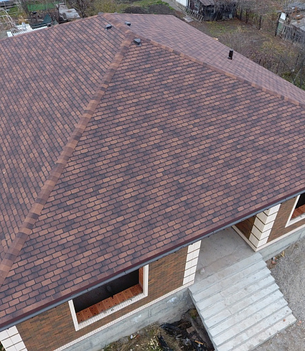 Bitumen Shingles, Series Premium, Collection Geneva, Color Coffee - 14