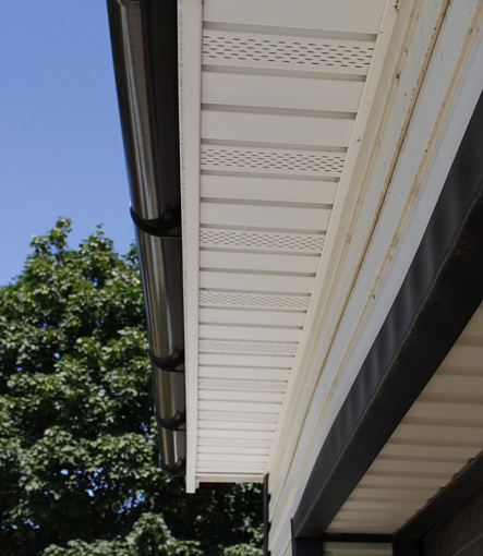 Rain gutters, Series Lux, Color Chocolate<br>RAL 8019 - 40