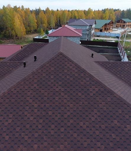 Bitumen Shingles, STANDARD, HONEYCOMB, Brown - 3