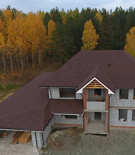 Bitumen Shingles, STANDARD, HONEYCOMB, Brown - 1