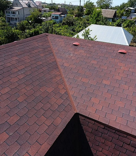 Bitumen Shingles, STANDARD, CROWN, Red - 6