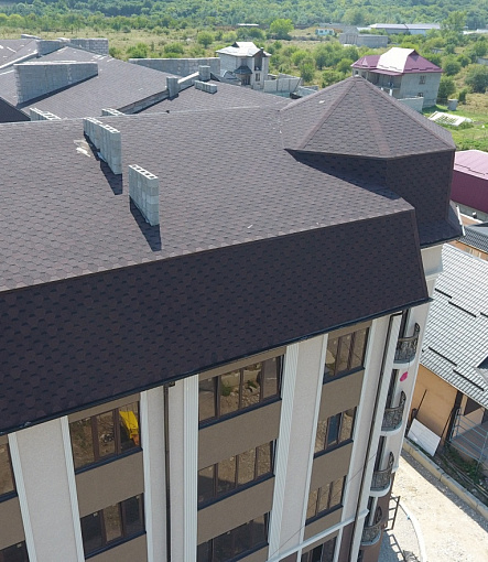 Bitumen Shingles, Series Europa, Collection Karat, Color Brown - 13