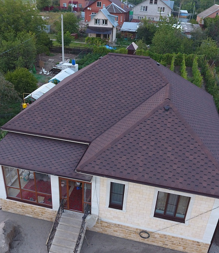 Bitumen Shingles, Series Standard, Collection Honeycomb, Color Brown - 9