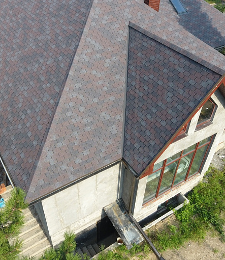 Bitumen Shingles, Series Premium, Collection Zurich, Color Raisins - 4