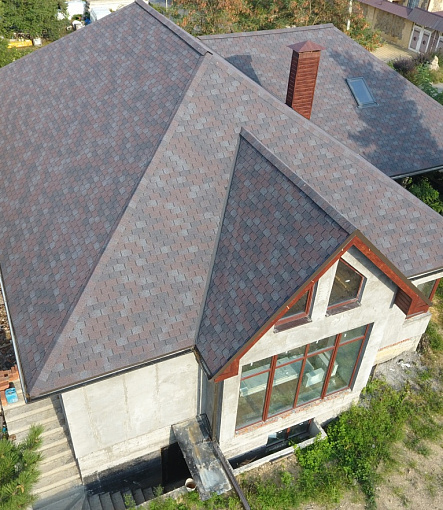 Bitumen Shingles, Series Premium, Collection Zurich, Color Raisins - 9