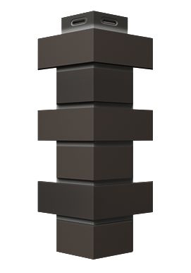 Corners for facade panels Флемиш, Dark brown RAL 8019