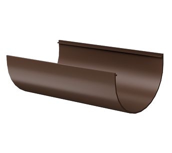 Gutter 3m Standard Dark brown