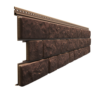 Facade panel Docke Римский камень Dark brown