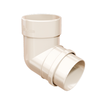 Pipe elbow 72˚ Lux Latte, (RAL 1015)