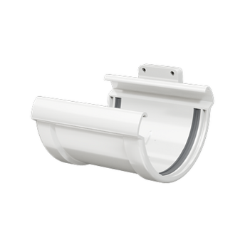 Gutter connector Lux Ice cream, (RAL 9003)