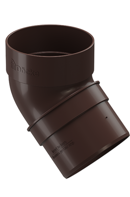 Pipe elbow 45˚ Standard Dark brown, (RAL 8019)
