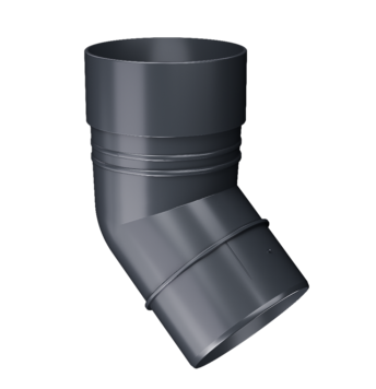 Колено 45˚ Сomfort Grey, (RAL 7024)