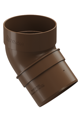 Pipe elbow 45˚ Standard Light brown, (RAL 8017)