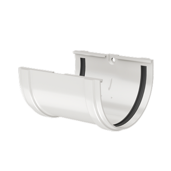 Gutter connector Premium Ice cream, (RAL 9003)